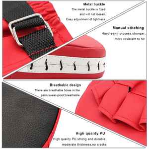 Kit de pads de frappe MMA et Muay Thai noir pour entraînement de karaté, pads de concentration et sacs de frappe pour sparring - Product Image 2