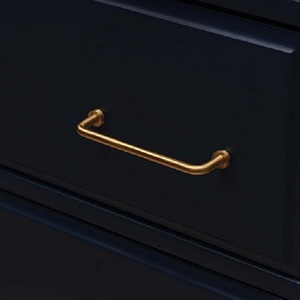 Poignée Courbe Moderne en Bronze Antique et Laiton Brossé pour Meubles, Salle de Bain, Chambre, Porte, Armoire, Commode - Product Image 2