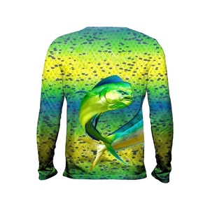 Sudadera con Capucha de Manga Larga Color Turquesa para Hombre con Estampado de Hojas Tropicales, Sublimación, UPF 50, Protección Anti-UV, Ropa de Pesca - Product Image 4