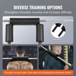 Bilanciere di Sicurezza per Squat da 700 LBS (20kg) in Acciaio con Protezioni per Spalle e Braccia, Diametro 28mm - Product Image 5