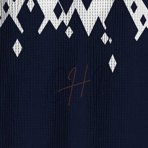 เสื้อเชิ้ตผู้ชายทรงหลวม สีกรมท่าและสีขาวล้วน ผ้าฝ้าย 100% ระบายอากาศได้ดี แห้งเร็ว เป็นมิตรกับสิ่งแวดล้อม สไตล์ลำลองทันสมัย - Product Image 6