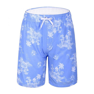 Shorts de bain décontractés pour hommes avec logo sur le devant, respirants, séchage rapide, taille élastique, avec poches, en polyester - Product Image 5