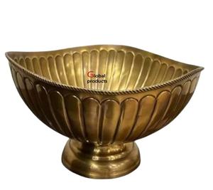 Cuenco para servir chocolate y postre de acero inoxidable de metal de aspecto antiguo para restaurante y bar de hotel - Product Image 1