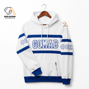 Sudadera con Capucha Personalizada para Hombre, Cuello Redondo, 100% Algodón, Corte Regular, 370g, Bordada e Impresa, Phi Beta Sigma - Product Image 4