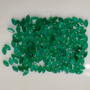 Onyx vert naturel 6x3MM taille marquise, pierres précieuses de qualité supérieure pour la fabrication de colliers - Product Image 3