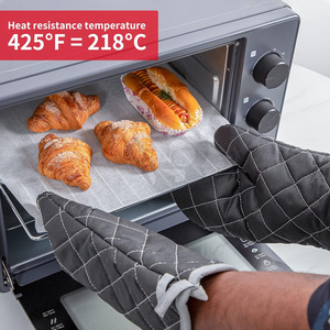 Gants de barbecue en coton imprimé très résistants à la chaleur pour four et grillades – Nouveauté très demandée - Product Image 5