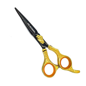 Ciseaux de coiffure professionnels de 7 pouces en acier inoxydable, à pointe arrondie, pour la coupe des cheveux et la taille des poils de nez, vente en gros - Product Image 1