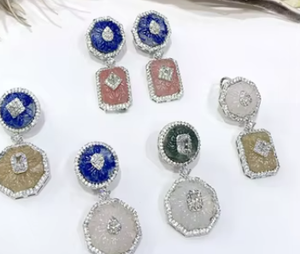 Pendientes de lujo con chispa de circón, pendientes elegantes para mujer para ropa de fiesta, accesorios de moda con piedra de circón para regalos - Product Image 2