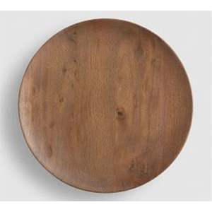 Plato de Madera de Acacia Natural con Borde Festoneado, Plato Redondo para Cena de 13 Pulgadas, Bandeja de Madera Rústica para Servir en Bodas y Eventos - Product Image 3
