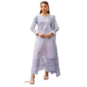 Ramsha's Original Indian <b>Pakistani</b> Pure Cotton Salwar Kameez Kurta Set for Women Party Wear Heavy Embroidery Ready-Made - Product Image 1