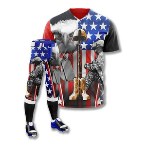 Uniformes de baseball à sublimation très vendus et personnalisés Vêtements bon marché pour hommes Ensemble pantalon et maillot de softball 2 pièces - Product Image 6