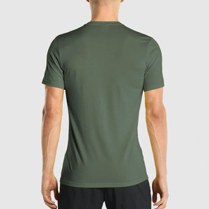 Diseña tu propio logotipo, camiseta de gimnasio estampada de algodón 100% de corte holgado para hombre, camisetas de gimnasio casuales para hombre de primera calidad - Product Image 3