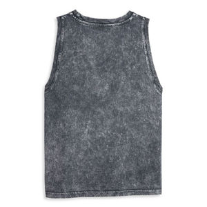 Haut court sans bretelles pour femme, en coton molletonné, délavé à l'acide, respirant, grande taille, pour l'été et l'entraînement, avec col à nœud, écologique, séchage rapide - Product Image 5