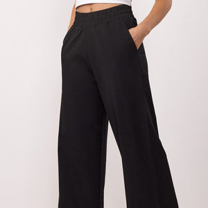 Pantalon de jogging unisexe personnalisé pour homme, coupe évasée, en coton épais, taille élastique - Product Image 1