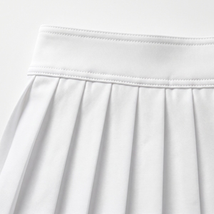 Jupe de golf plissée blanche pour femme avec short intégré, taille élastique, style sportif, tissu à séchage rapide - Product Image 6