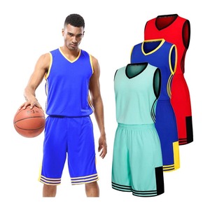 Personnalisez vos propres uniformes de basket-ball d'équipe, réversibles, respirants, ensemble de maillots de basket-ball 100% polyester - Product Image 5