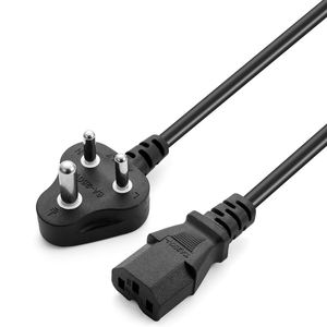 สายไฟ AC ยี่ห้อ SYONG ยาว 1.5 เมตร สำหรับอินเดีย แบบ 3 ขา ใช้กับเครื่องพิมพ์ <span class=keywords><strong>จอ</strong></span>ภาพ ทีวี พีซี <span class=keywords><strong>คอม</strong></span>พิวเตอร์ตั้งโต๊ะ สายไฟทดแทนหลัก 240V 16A หัว C13 สีดำ - Product Image 6