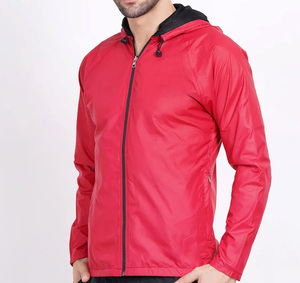 OEM Custom <b>Men</b>’s <b>Lightweight</b> High Quality Hooded Windbreaker <b>Jacket</b> – Waterproof, Breathable, Zip-Up Sports Outerwear <b>Jacket</b> - Product Image 4