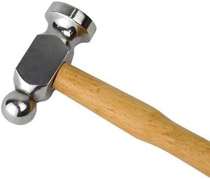 Two Sided Chasing Hammer German Style Machinist Tool for Jewelry <b>Making</b> and Precision Metal working Flat <b>Face</b> Round Hammer - Product Image 5