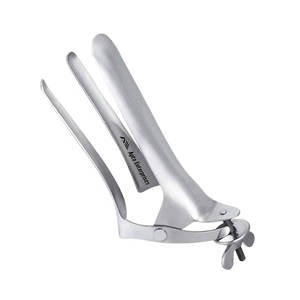 Spéculum vaginal vétérinaire en acier inoxydable auto-fixant, instrument d'examen reproductif pour la gynécologie des animaux de grande taille - Product Image 2