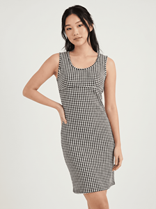 Robe de maternité Bmama deux pièces à motif pied-de-poule avec fermeture éclair discrète pour allaitement, tenue de travail de grossesse, vente en gros OEM - Product Image 3