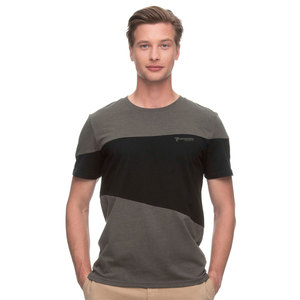 เสื้อยืดผู้ชายคุณภาพสูง สีทูโทน แฟชั่นลำลอง รับออกแบบโลโก้ OEM พิมพ์ลายตามสั่ง ระบายอากาศได้ดี น้ำหนักเบา ผ้าเจอร์ซีย์คอตตอน 100% - Product Image 3