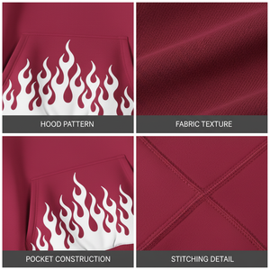 Sudadera con Capucha Personalizada para Hombre, Diseño con Letras Otoñales, Ecológica, 100% Algodón, Cuello Forrado, Estilo Urbano Holgado - Product Image 6