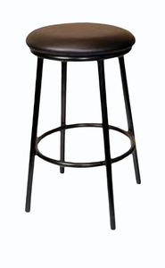 Taburete de Bar de Metal Industrial Hecho a Mano con Asiento Superior de Madera para Barra de Cocina, Cafetería, Restaurante y Decoración del Hogar - Product Image 3