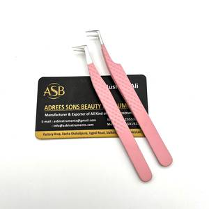 แหนบต่อขนตาแบบ L รุ่น Baby Pink 90 องศา ปลายเรียวเล็ก วัสดุสแตนเลส รับสกรีนโลโก้ตามสั่ง - Product Image 6