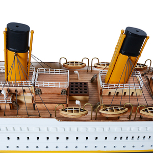 Maqueta de Madera Hecha a Mano del Titanic, Pintada, a Gran Escala, Regalo para Coleccionistas Náuticos, 101.6Lx11.43Wx35.56H cm - Product Image 4