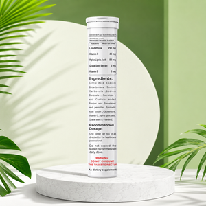 Comprimés effervescents pour soins de la peau à marque privée, enrichis en L-Glutathion, Vitamine C, Vitamine E, Fabricant tiers - Product Image 2