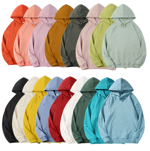 Sweat-shirt à capuche en molleton mélangé coton épais pour homme, coupe oversize, avec poche kangourou et bordures côtelées, style streetwear urbain - Product Image 6