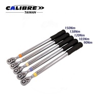 Jeu de clés dynamométriques à cliquet préréglées TAIWAN CALIBRE 5 pièces 1/2" avec codage couleur