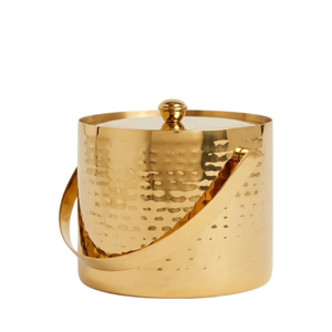 Wholesale Luxury Gold Stainless Steel Ice <b>Bucket</b> <b>With</b> <b>Lid</b> And Handle Double Wall Insulated Water-Ripple Design Wine Champagne - Product Image 6