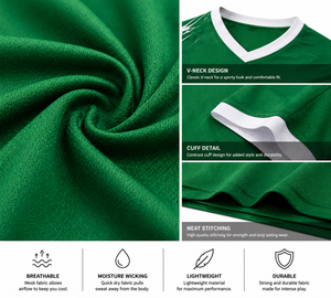 Uniforme de Fútbol de Alto Rendimiento para Hombres y Jóvenes, Conjunto de Camiseta de Fútbol Personalizada con Material Ligero y Transpirable para Entrenamientos y Partidos - Product Image 5