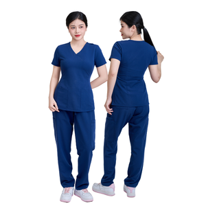 PRIX USINE Ensemble d'uniformes médicaux en PE/Rayonne à marque privée, design imprimé tendance pour infirmières, blouse de laboratoire pour médecins - Uniforme FMF - Product Image 3