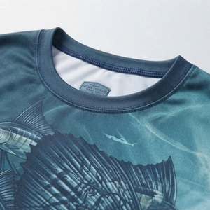 Custom UV Protection Custom <b>Men's</b> Long Sleeve Fishing T-<b>Shirts</b> UPF 50+ Breathable and Moisture Wicking UV Printed - Product Image 4
