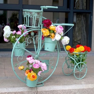 Support de plante vintage classique en fer forgé, 1 niveau, écologique, avec revêtement époxy circulaire, pour pot de fleurs en métal, extérieur - Product Image 2