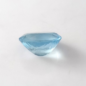 Piedra Preciosa Suelta de Aguamarina Natural con Corte Ovalado, Color Azul Hielo Facetado, 2.85 Quilates, Gemas de Zafiro Internacionales para Joyería - Product Image 4