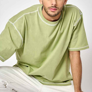Camiseta de Hombre 2026, Nuevo Diseño, Corte Regular, 100% Algodón, Estampada, Transpirable, Antiarrugas, Precio Bajo, Hecha en Pakistán - Product Image 2