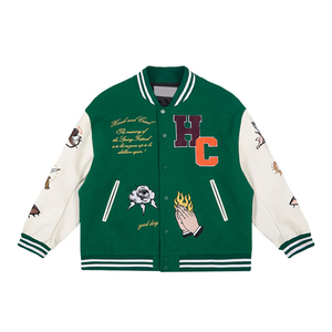 Unique Design Best Quality Trending Design Custom Hot Selling Genuine Material <b>Winter</b> At Low Price College Baseball Jacket - Product Image 1
