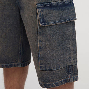 Pantalones Cortos de Mezclilla Clásicos para Hombre, Corte Recto, Transpirables, con Bolsillos Laterales, Casuales, para Verano, Gran Venta - Product Image 6