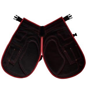 Protège-jambes de fermeur en daim personnalisé, robuste et réglable, pour le soin des sabots et la protection des jambes des chevaux - Product Image 3