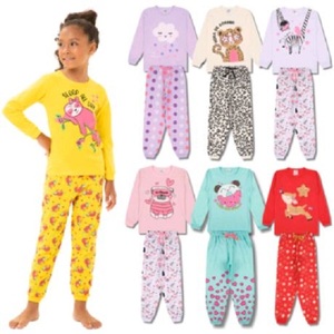 Camisones de Verano para Niñas, 100% Algodón Premium, Estampados o Lisos, Tela Waffle Ligera, Envío Rápido desde Bangladesh, Venta Caliente - Product Image 1