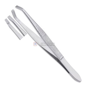 Pinzas Profesionales de Acero Inoxidable para Cejas, Diseño de Tamaño Personalizado con Punta Inclinada para Depilación Precisa, Herramienta de Belleza - Product Image 1