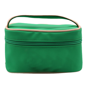 Sac à maquillage en toile avec doublure imperméable, organisateur spacieux avec fermeture éclair lisse, pochette cosmétique de voyage portable pour femmes, usage quotidien - Product Image 4