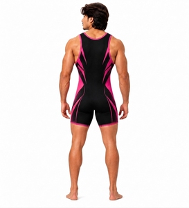 Singlet de Powerlifting para Hombre de Alta Elasticidad, Personalizado OEM, Nuevo Singlet Sublimado para Equipos de Lucha Libre - Product Image 2