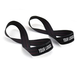 Figure 8 Cotton <b>Lifting</b> <b>Straps</b> Cuffs-Adjustable Lightweight Breathable Slight Stretch High-quality Customizable Figure 8 <b>Strap</b> - Product Image 5