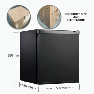 Mini réfrigérateur intelligent à compresseur rétro vertical intégré de 60 L, personnalisé, avec thermostat, pour bière, fruits et légumes - Product Image 2