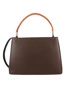 Genuine Leather Women's Brown Tan Handbag Centre Flap High Quality Fashion Wholesale 2026 Custom Color And Logo OEM Crossbody - Product Image 2